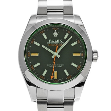 ロレックス ミルガウス 116400GV ブラック メンズ 時計 【中古】【wristwatch】