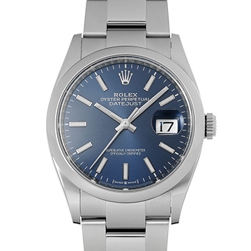 ロレックス デイトジャスト 36 126200 ブライトブルー メンズ 時計 【中古】【wristwatch】