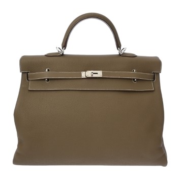 エルメス ケリー 50  エトゥープ トゴ レディース バッグ 【中古】【bag】