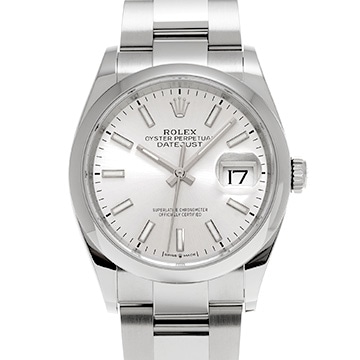 ロレックス デイトジャスト 36 126200 シルバー メンズ 時計 【中古】【wristwatch】