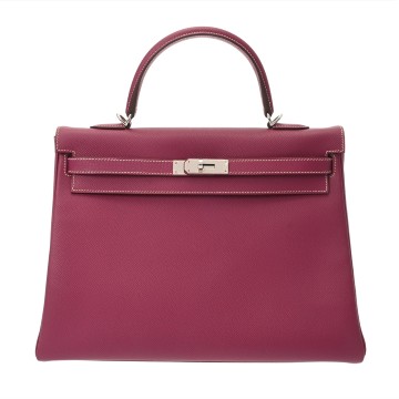 エルメス ケリー 35 内縫い キャンディ トスカ/ローズディリアン ヴォーエプソン レディース バッグ 【中古】【bag】