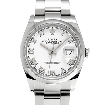 ロレックス デイトジャスト 36 126200 ホワイト メンズ 時計 【中古】【wristwatch】