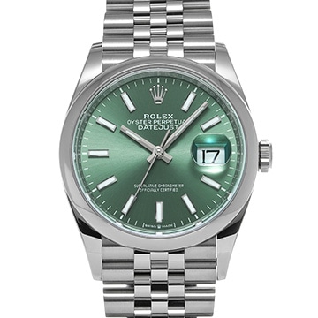 ロレックス デイトジャスト 36 126200 ミントグリーン メンズ 時計 【新品】【wristwatch】