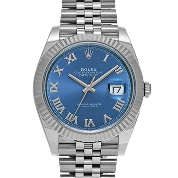 ロレックス デイトジャスト 41 126334 アズーロブルー メンズ 時計 【新品】【wristwatch】