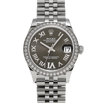 ロレックス デイトジャスト 31 278384RBR ダークグレー/ダイヤモンド ユニセックス 時計 【中古】【wristwatch】