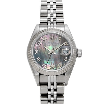 ロレックス デイトジャスト 79174NA ブラックシェル レディース 時計 【中古】【wristwatch】