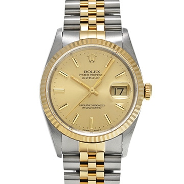 ロレックス デイトジャスト 36 16233 シャンパン メンズ 時計 【中古】【wristwatch】