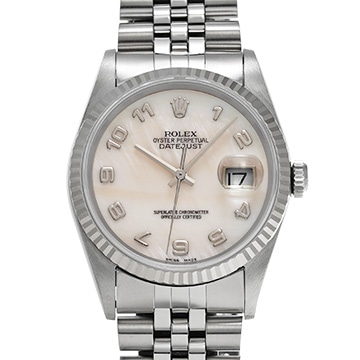 ロレックス デイトジャスト 16234NA ホワイトシェル メンズ 時計 【中古】【wristwatch】