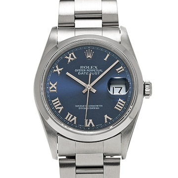 ロレックス デイトジャスト 36 16200 ブルー メンズ 時計 【中古】【wristwatch】