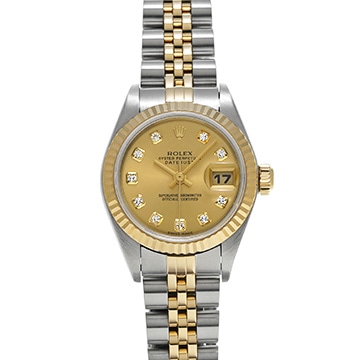 ロレックス デイトジャスト 79173G シャンパン/ダイヤモンド レディース 時計 【中古】【wristwatch】