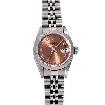ロレックス デイトジャスト 69174 ピンク レディース 時計 【中古】【wristwatch】