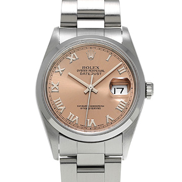 ロレックス デイトジャスト 16200 ピンク メンズ 時計 【中古】【wristwatch】