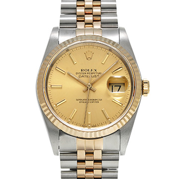 ロレックス デイトジャスト 16233 シャンパン メンズ 時計 【中古】【wristwatch】