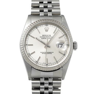 ロレックス デイトジャスト 36 16234 シルバー メンズ 時計 【中古】【wristwatch】