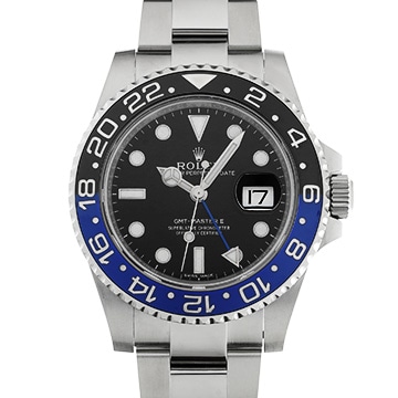 ロレックス GMTマスターII 116710BLNR ブラック メンズ 時計 【中古】【wristwatch】