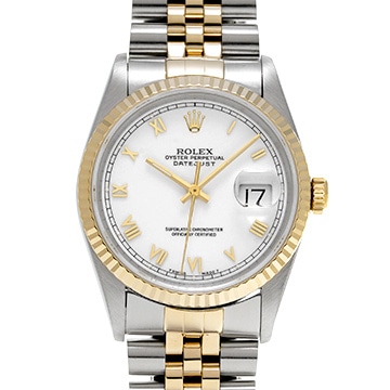 ロレックス デイトジャスト 16233 ホワイト メンズ 時計 【中古】【wristwatch】