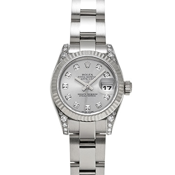 ロレックス レディ デイトジャスト 26 179239G グレー/ダイヤモンド レディース 時計 【中古】【wristwatch】