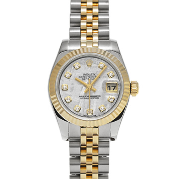 ロレックス デイトジャスト 179173G メテオライト/ダイヤモンド レディース 時計 【中古】【wristwatch】