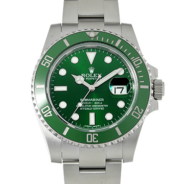ロレックス サブマリーナ デイト 116610LV グリーン メンズ 時計 【中古】【wristwatch】