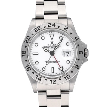 ロレックス エクスプローラーII 16570 ホワイト メンズ 時計 【中古】【wristwatch】