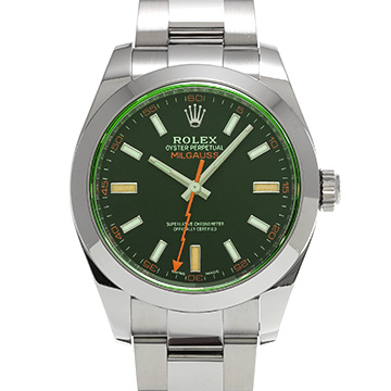 ロレックス ミルガウス 116400GV ブラック メンズ 時計 【中古】【wristwatch】
