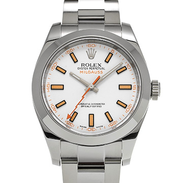 ロレックス ミルガウス 116400 ホワイト メンズ 時計 【中古】【wristwatch】