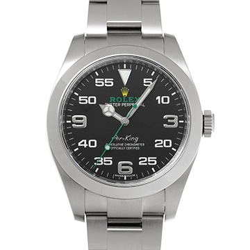 ロレックス エアキング 116900 ブラック メンズ 時計 【中古】【wristwatch】