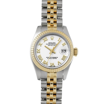 ロレックス デイトジャスト 179173 ホワイト レディース 時計 【中古】【wristwatch】