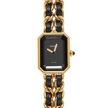 シャネル プルミエール S H0001 ブラック レディース 時計 【中古】【wristwatch】