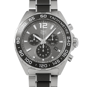 タグ ホイヤー フォーミュラ1 クォーツ クロノグラフ CAZ1011.BA0843 グレー/ブラック メンズ 時計 【中古】【wristwatch】