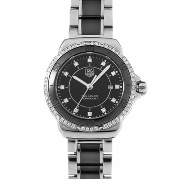 タグ ホイヤー フォーミュラ1 クォーツ WAH1312.BA0867 ブラック/ダイヤモンド レディース 時計 【中古】【wristwatch】