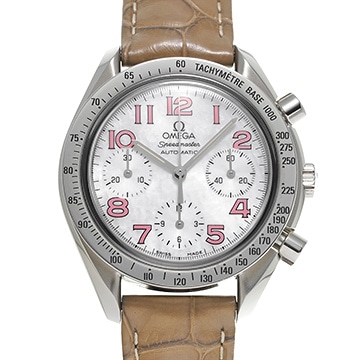 オメガ スピードマスター オートマティック 3834.74.34 ホワイトシェル メンズ 時計 【中古】【wristwatch】