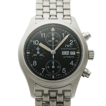 IWC フリーガー クロノグラフ IW370607 ブラック メンズ 時計 【中古】【wristwatch】