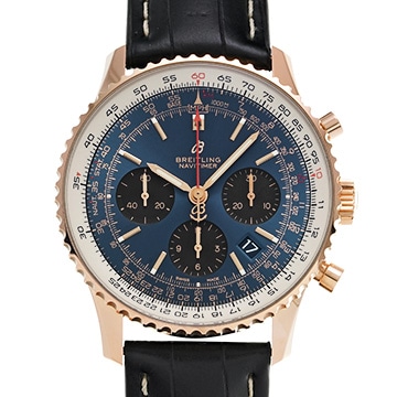 ブライトリング ナビタイマー1 B01 クロノグラフ43 RB0121211C1P1 ブルー メンズ 時計 【中古】【wristwatch】