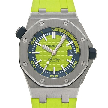 オーデマ ピゲ ロイヤルオーク オフショア ダイバー 15710ST.OO.A038CA.01 ライムグリーン メンズ 時計 【中古】【wristwatch】