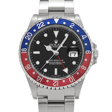 ロレックス GMTマスターII 16710 ブラック メンズ 時計 【中古】【wristwatch】