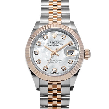 ロレックス レディ デイトジャスト 28 279171NG ホワイトシェル/ダイヤモンド レディース 時計 【新品】【wristwatch】