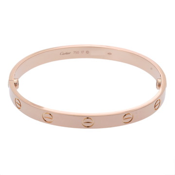 カルティエ ラブブレスレット #17 新型 ゴールド K18ピンクゴールド PG レディース ジュエリー 【中古】【jewelry】
