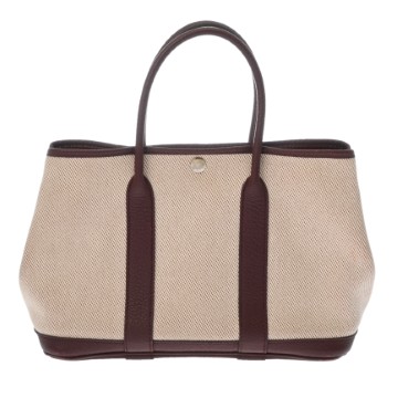 エルメス ガーデンパーティ TPM エクリュ/ルージュアッシュ ネゴンダ/トワルツイルアッシュ レディース バッグ 【中古】【bag】