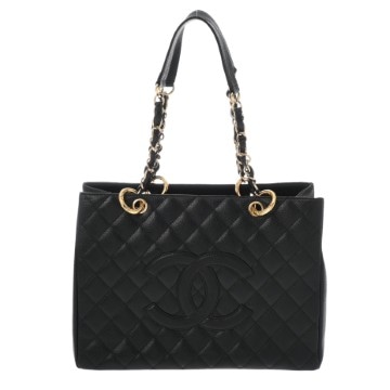 シャネル マトラッセ GST ブラック A50995 キャビアスキン レディース バッグ 【中古】【bag】