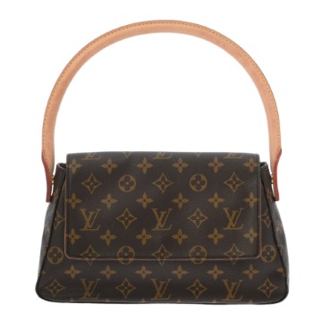 ルイ ヴィトン モノグラム  ミニ ルーピング ブラウン M51147 モノグラムキャンバス レディース バッグ 【中古】【bag】