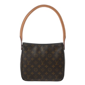 ルイ ヴィトン モノグラム ルーピング MM ブラウン M51146 モノグラムキャンバス レディース バッグ 【中古】【bag】