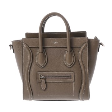 セリーヌ ラゲージ ナノ スリ 189243DRFU.09SO ドラムドカーフ レディース バッグ 【中古】【bag】
