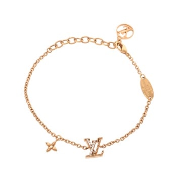 ルイ ヴィトン ブレスレット LV アイコニック ゴールド M00587 メタル/ストラス レディース ジュエリー 【中古】【jewelry】