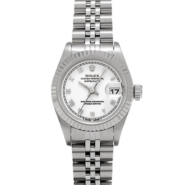 ロレックス デイトジャスト 69174 ホワイト レディース 時計 【中古】【wristwatch】