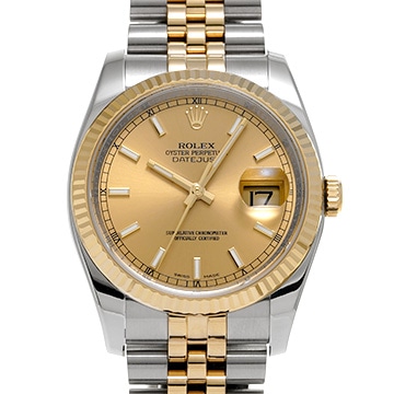 ロレックス デイトジャスト 116233 シャンパン メンズ 時計 【中古】【wristwatch】