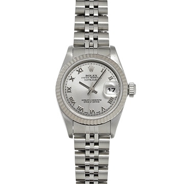 ロレックス デイトジャスト 79174 グレー レディース 時計 【中古】【wristwatch】