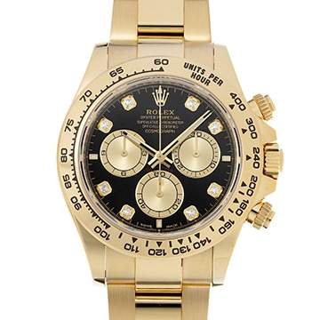 ロレックス コスモグラフ デイトナ 126508G ブラック/シャンパン/ダイヤモンド メンズ 時計 【中古】【wristwatch】