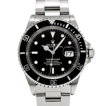 ロレックス サブマリーナ デイト 16610 ブラック メンズ 時計 【中古】【wristwatch】