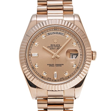 ロレックス デイデイトII 218235A ピンク/ダイヤモンド メンズ 時計 【中古】【wristwatch】